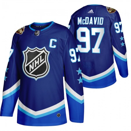 Pánské Hokejový Dres Edmonton Oilers Connor McDavid 97 2022 NHL All-Star Modrý Authentic